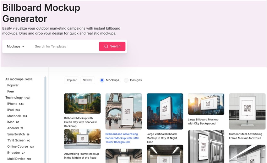 Best Billboard Mockup Generators