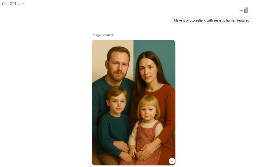 ChatGPT image generation example