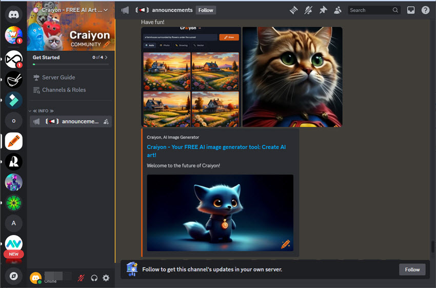 Craiyon Discord AI Generator