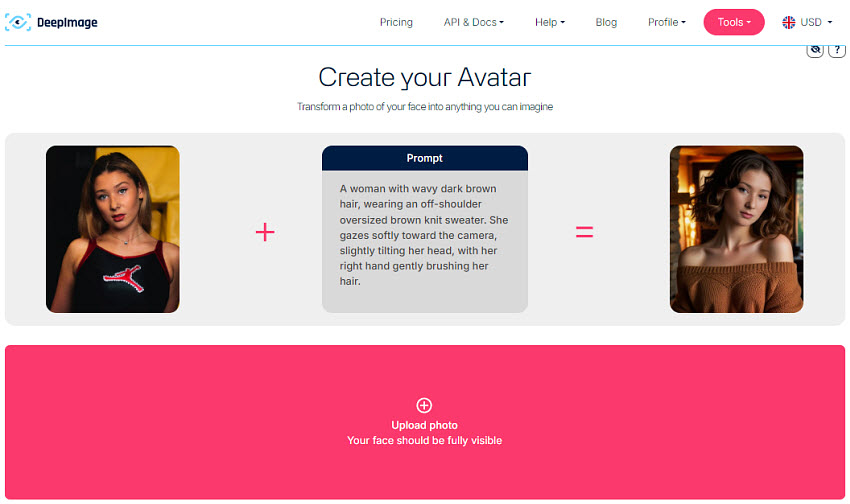 generate avatar from photo