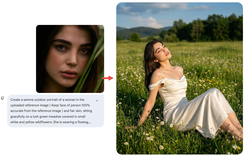 Gemini Portrait Photo Girl Prompts