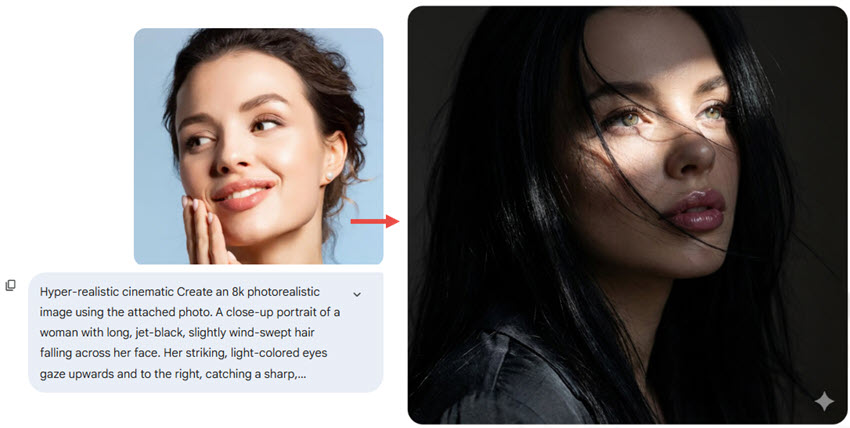 Gemini Portrait Photo Woman Studio