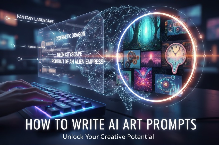 how to write AI art prompts