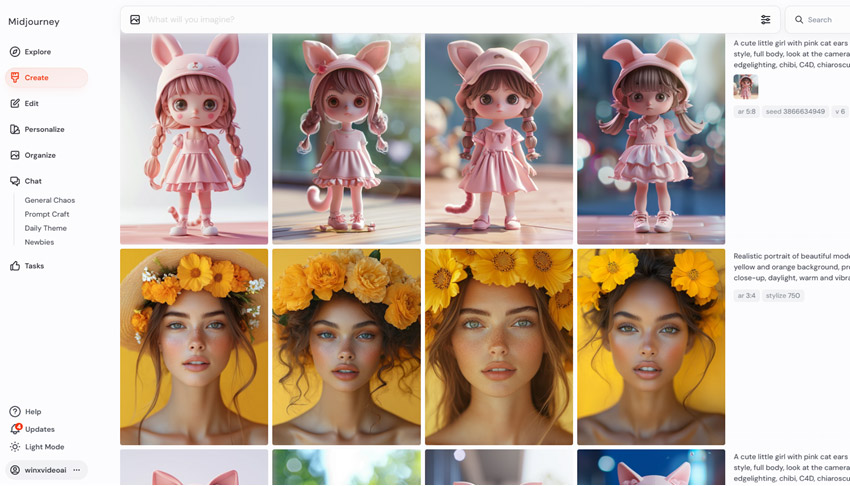 Midjourney AI Girl