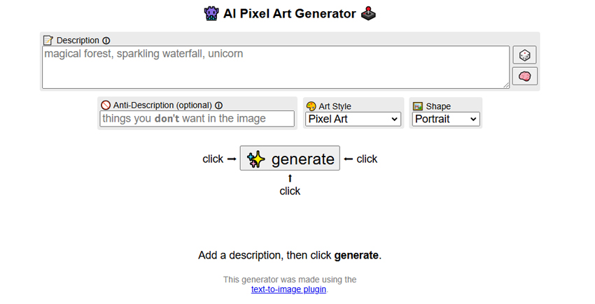 KI Pixel Art Generator - Perchance