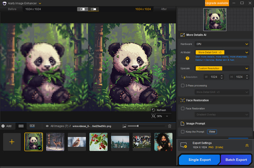 KI Pixel Art Generator - Aiarty Image Enhancer