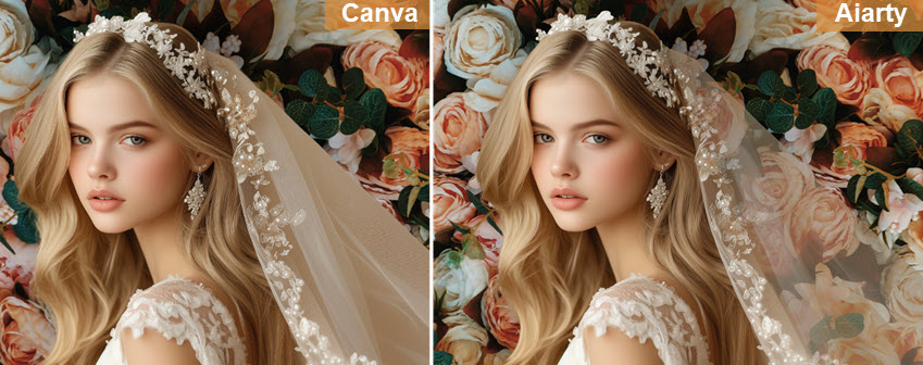 Aiarty Vs Canva Semi Transparency New Bg
