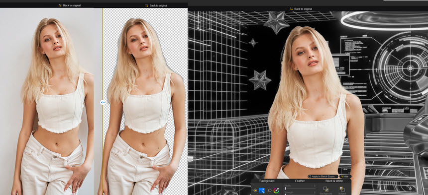 Portrait Photos Remove Background Aiarty