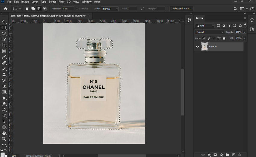 Remove Product Background via Photoshop 1