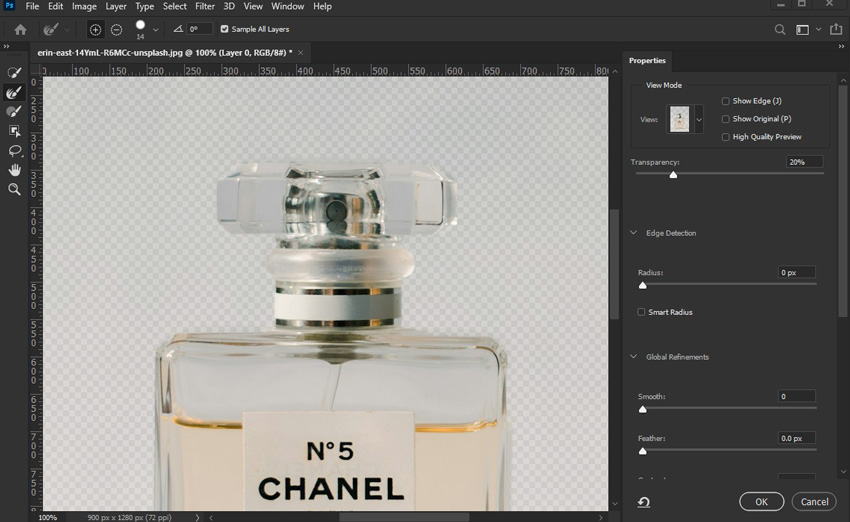 Remove Product Background via Photoshop 2