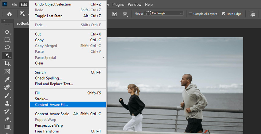 Select Content-Aware Fill