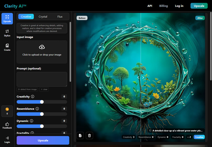 Free open source image upscaler and enhancer - Clarity AI