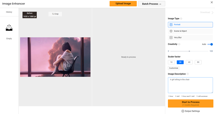 convert image to 4K with Vance AI