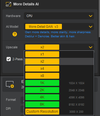 Convert Image to High Resolution with Aiarty Image Enhancer