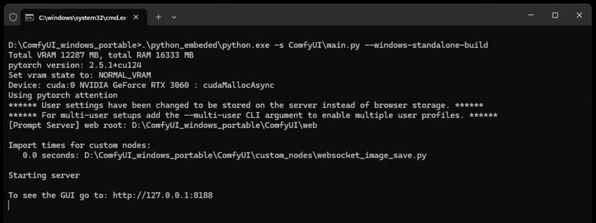 Start ComfyUI