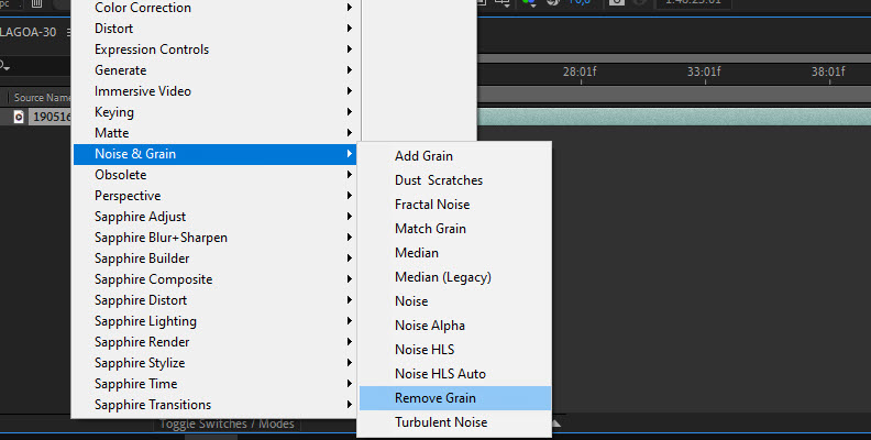 noise reduction after effects 