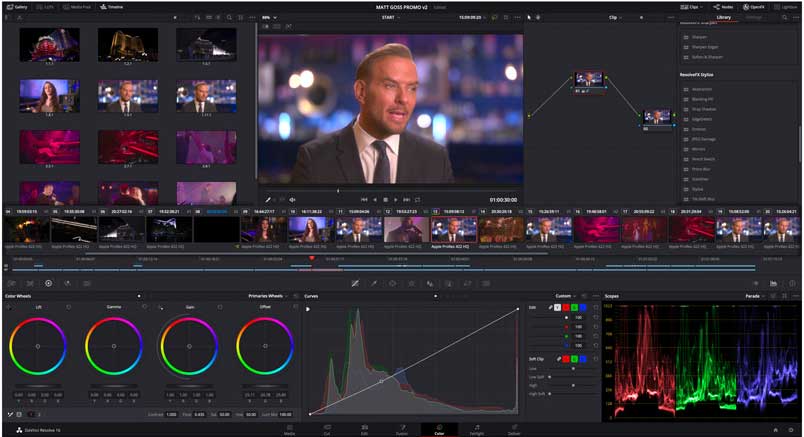 DaVinci Resolve Studio video enhancer