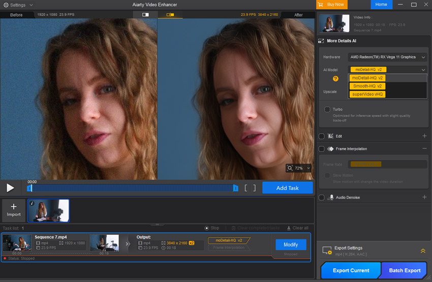 how to fix dark grain videos