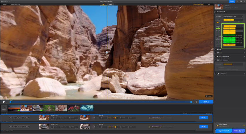 Il miglior upscaler video - Aiarty Video Enhancer