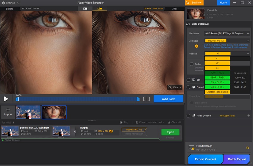 Capcut AI video upscaler alternative