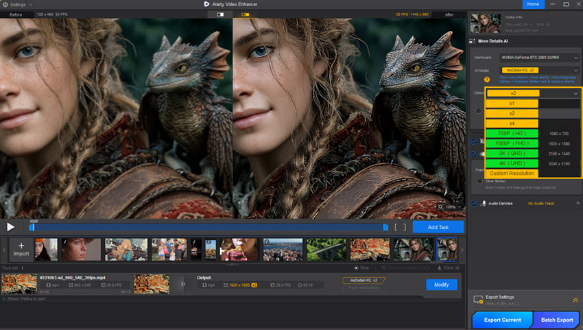 Aiarty Video Enhancer - Upscale AI-generated Videos