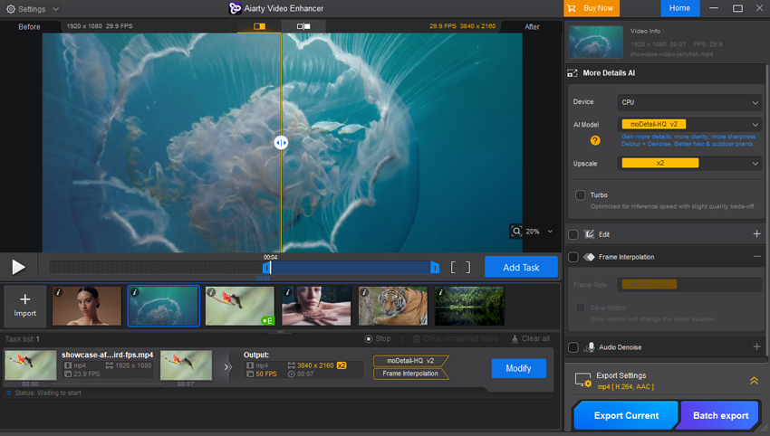unblur a video
