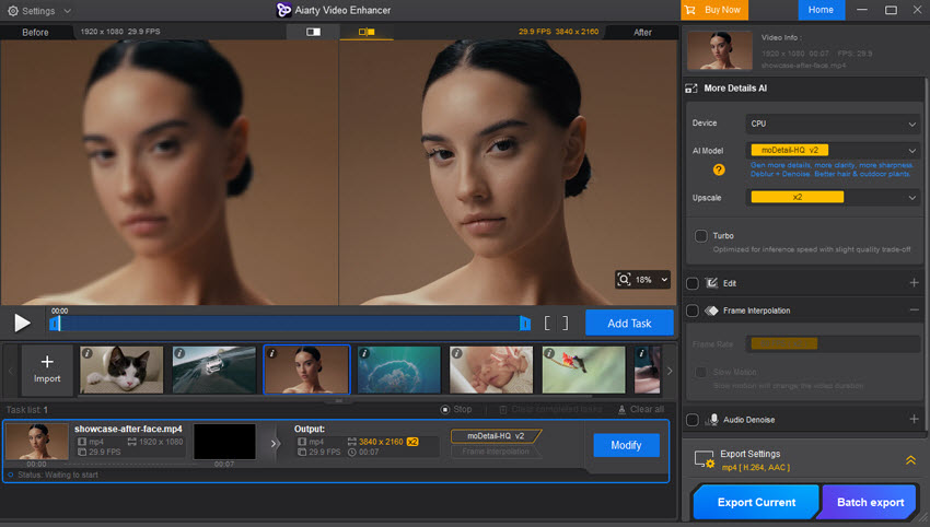 Best video quality enhancer - Aiarty Video Enhancer