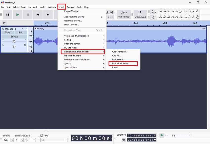 Audacity Noise Reduction