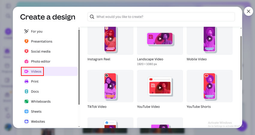 Create a design