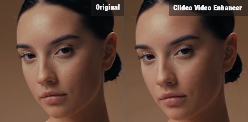 Before and After for Clideo Video Enhancement