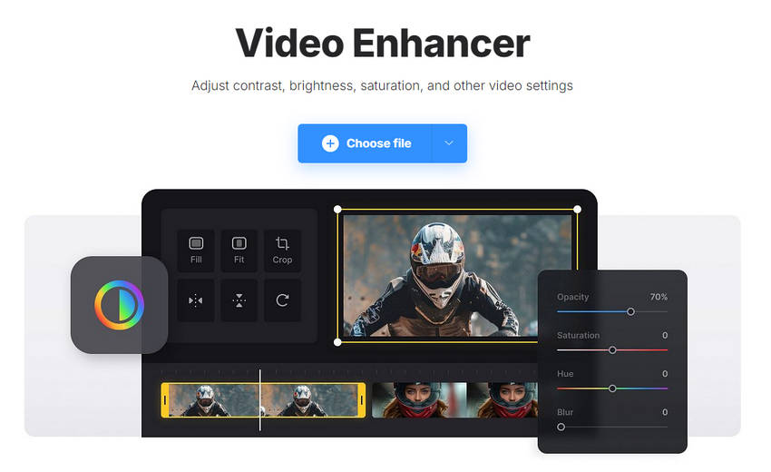 Clideo Video Enhancer