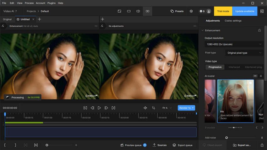 Convert SD to HD with Topaz Video AI