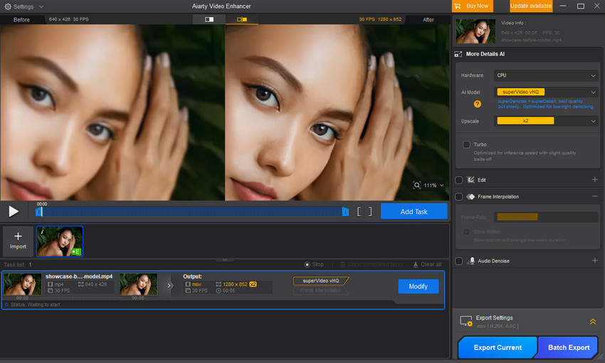 Convert SD to HD