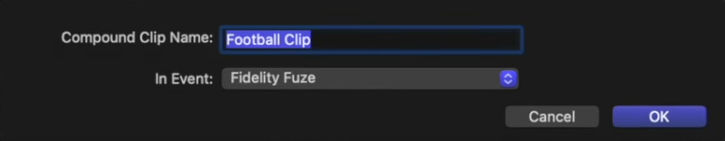 Create a compound clip