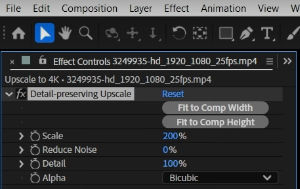 Detail-preserving Upscale in After Effects