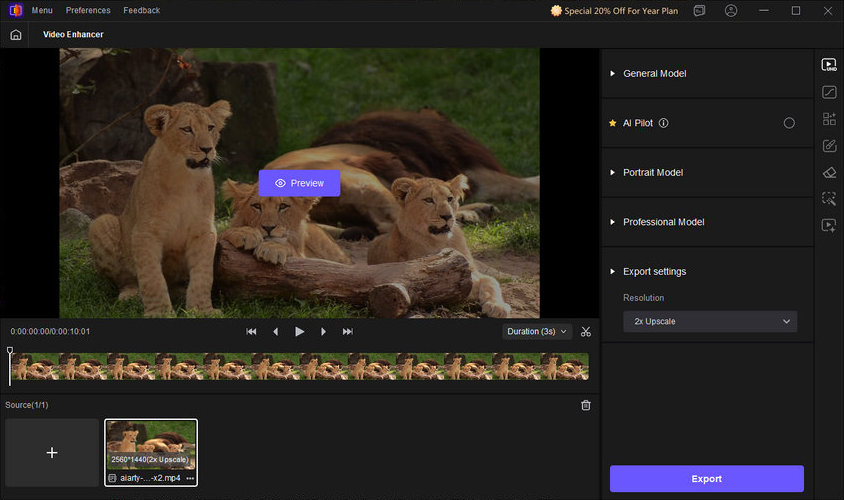 Cheaper Topaz Video AI alternative - Hitpaw Video Enhancer