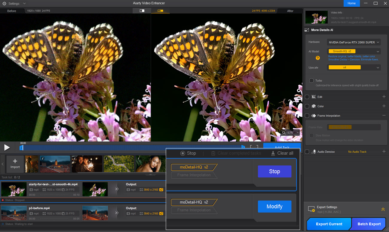 change new background