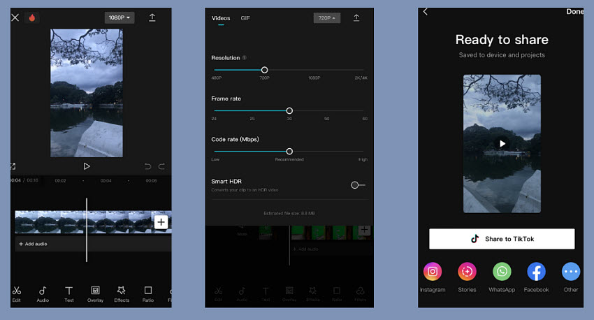 how to change video quality on iphone after recording