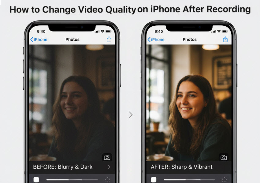 how to change video quality on iphone after recording 
