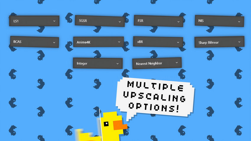 Upscaling options