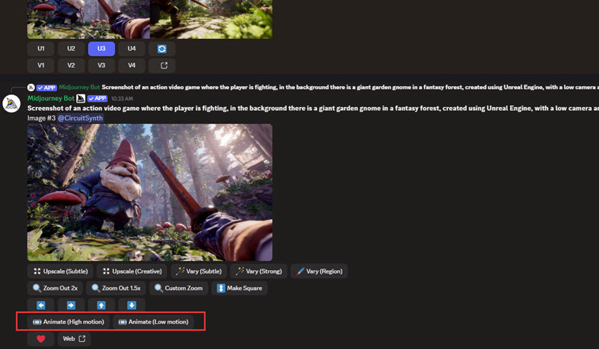  create videos in midjourney video generator 