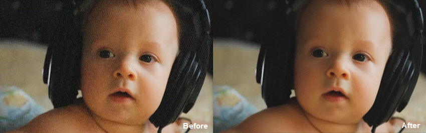 neat video noise reduction result
