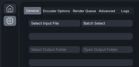 Select input file and output folder