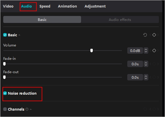 Remove echo from video capcut