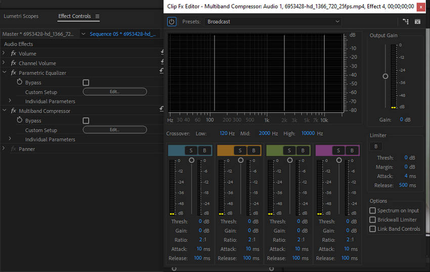 Reduce background noise with Premiere Pro DeNoiser