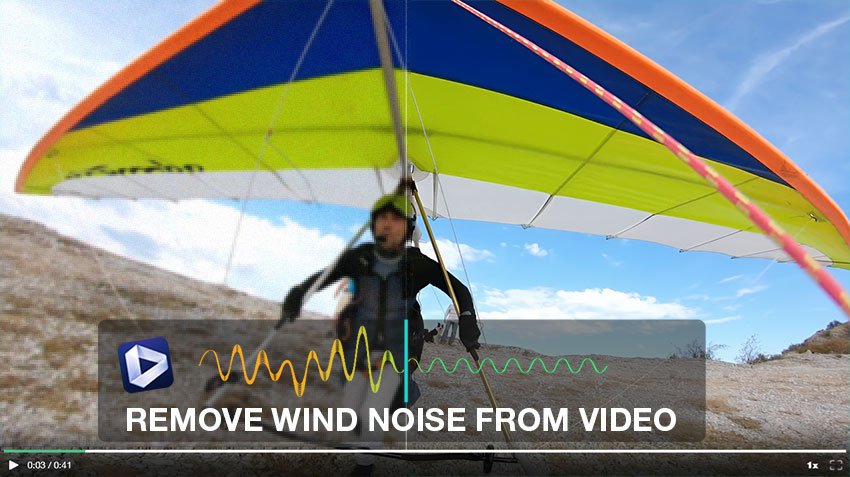 Aiarty Video Enhancer - AI wind noise removal