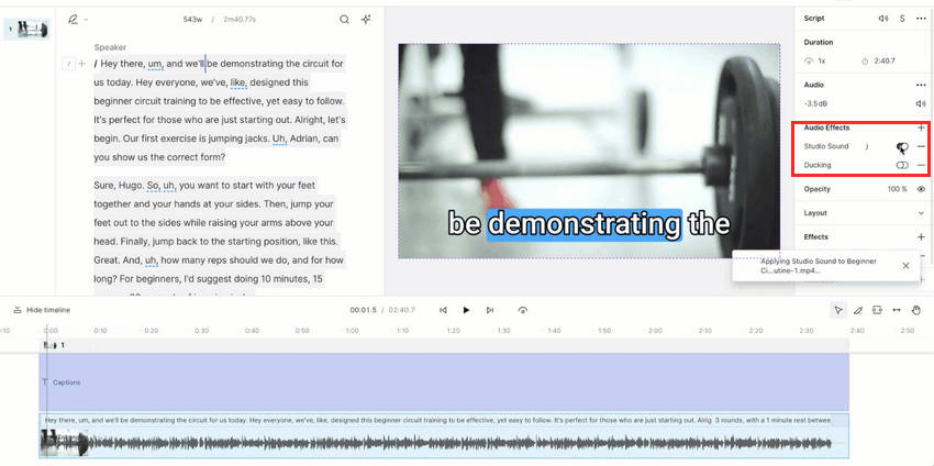 Reduce background noise with Premiere Pro DeNoiser