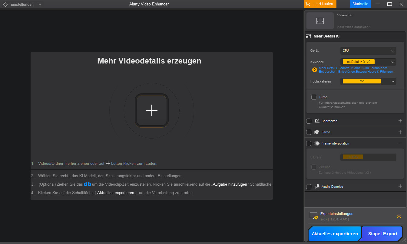 Videos laden und erkennen