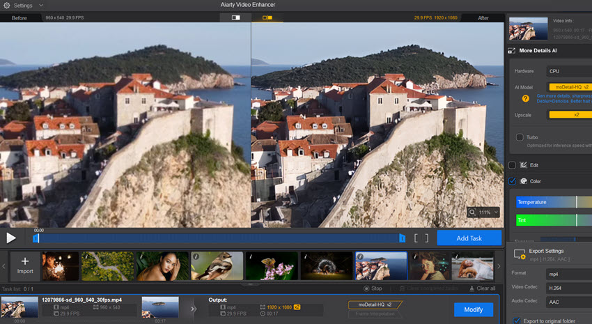 Testing Aiarty Video Enhancer