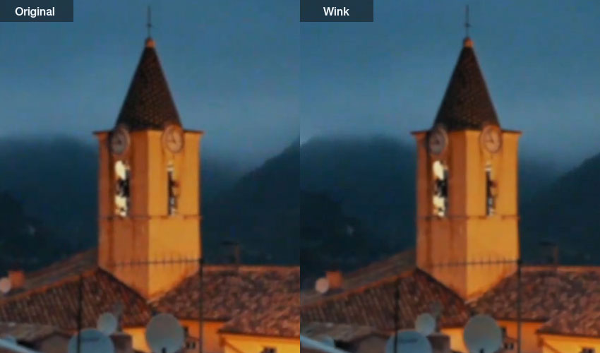 wink upscaled video 
